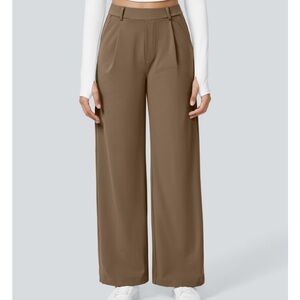 Halara work pants BROWN